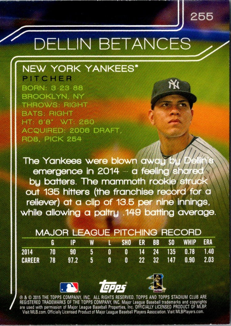 2015 Stadium Club Dellin Betances