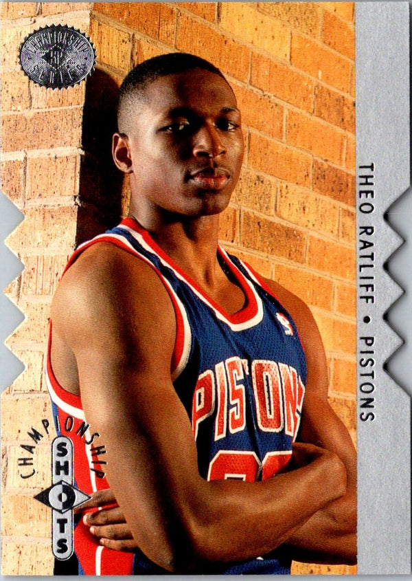 1995 SP Championship Shots Theo Ratliff #S19