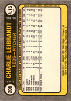 1981 Fleer Charlie Leibrandt #208 Rookie
