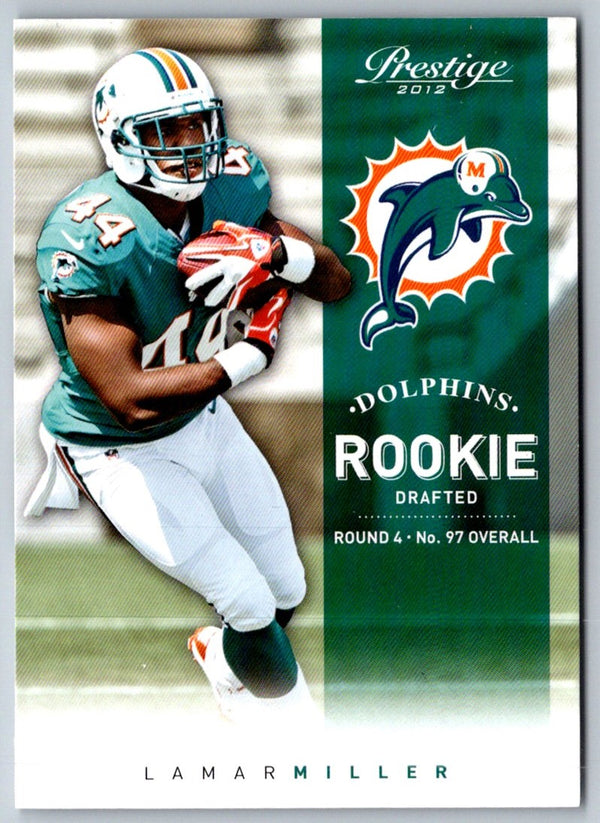 2012 Panini Prestige Lamar Miller #243 Rookie