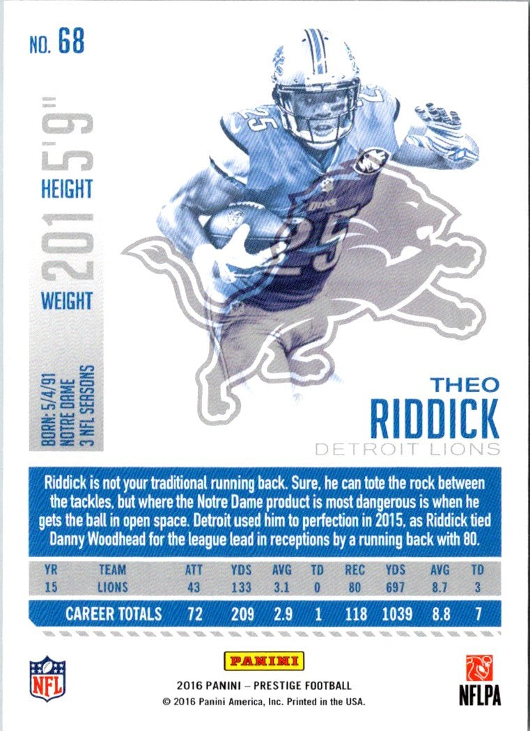 2016 Panini Prestige Theo Riddick