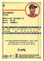 2002 Fleer Authentix Greg Maddux #49