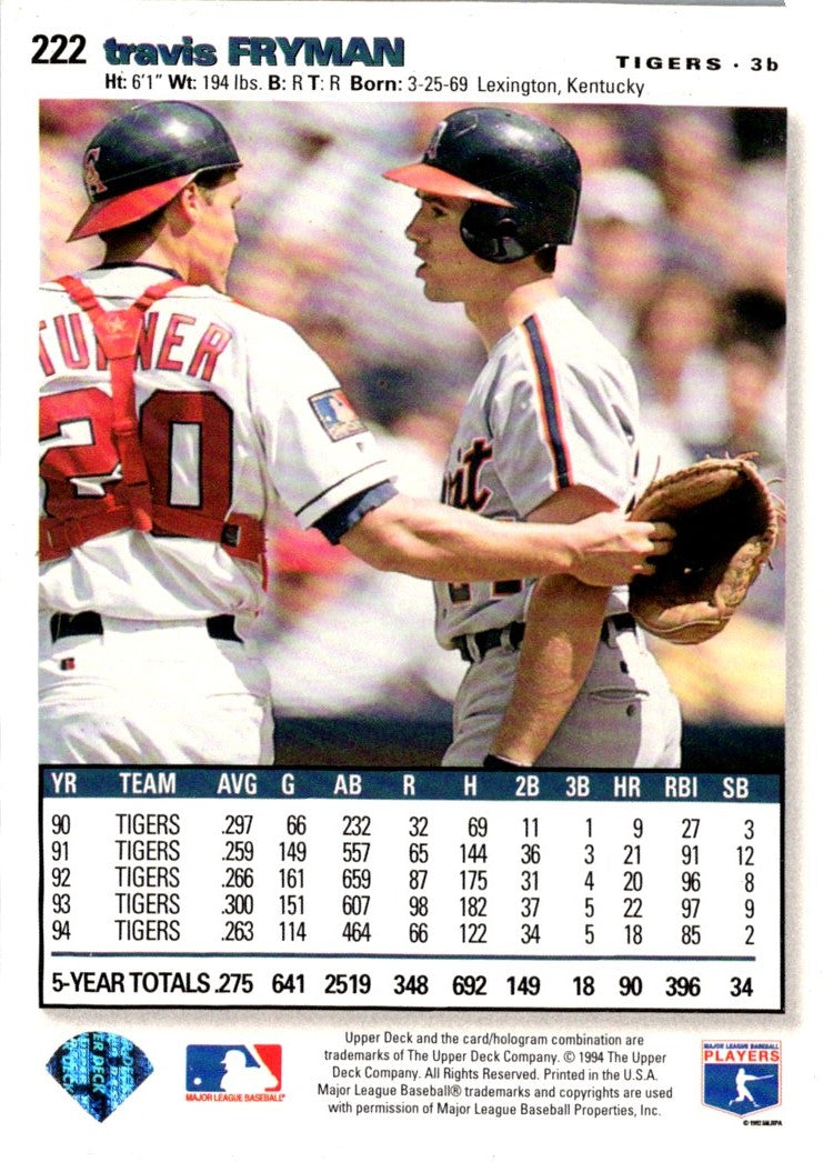 1994 Stadium Club Detroit Tigers