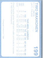 1989 Collegiate Collection North Carolina's Finest Timo Makkonen #199