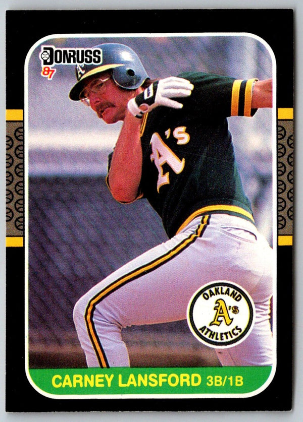 1987 Donruss Carney Lansford #158