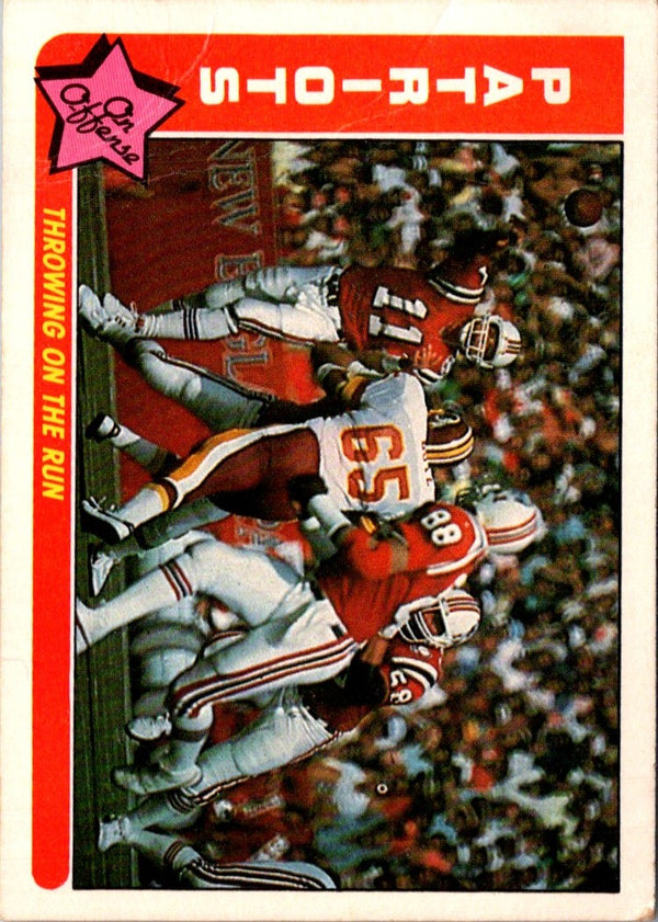 1985 Fleer Team Action Throwing on the Run (Offense) #49