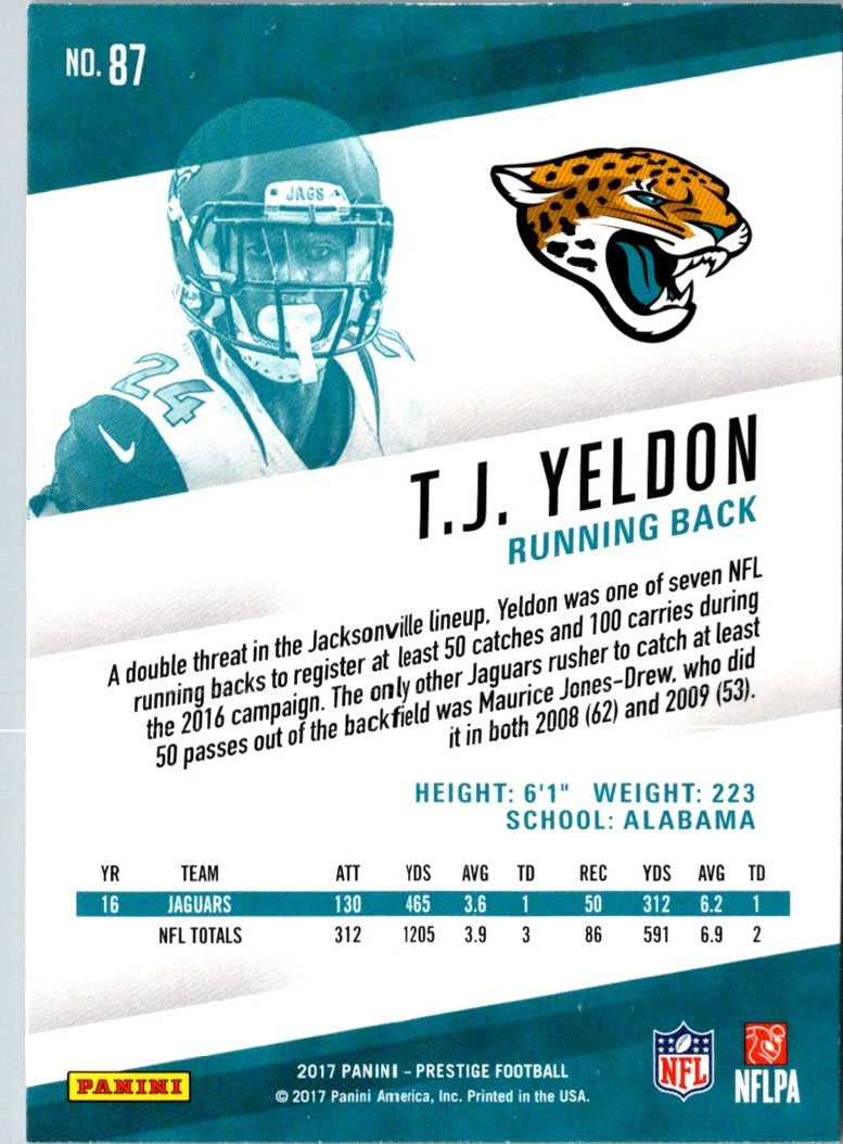 2017 Panini Prestige T.J. Yeldon