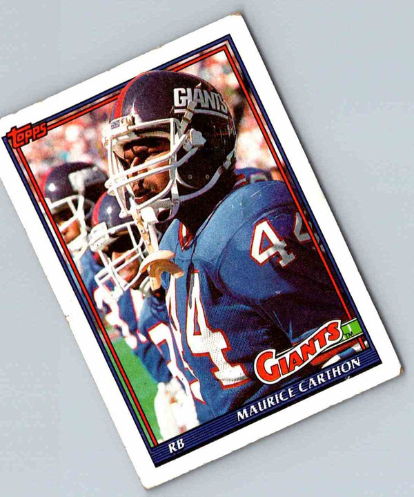 1991 Topps Football Maurice Carthon #27