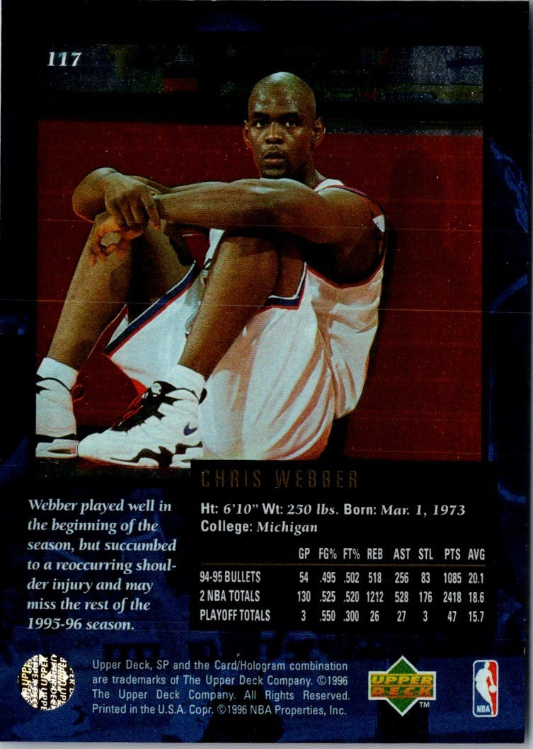 1995 SP Championship Chris Webber