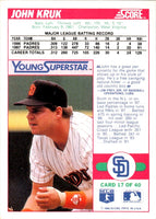 1988 Score Young Superstars I John Kruk #17
