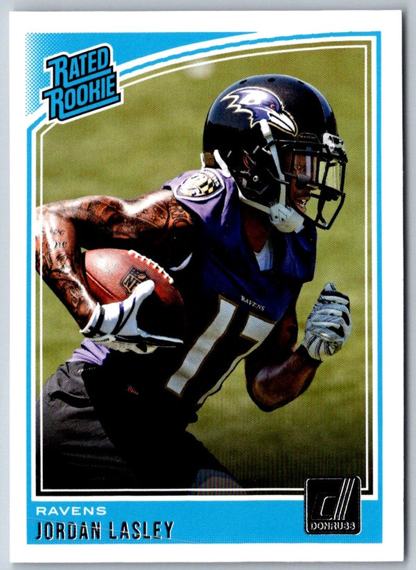 2018 Donruss Jordan Lasley #349 Rookie