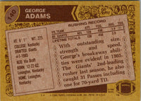 1986 Topps George Adams #140 Rookie NM+