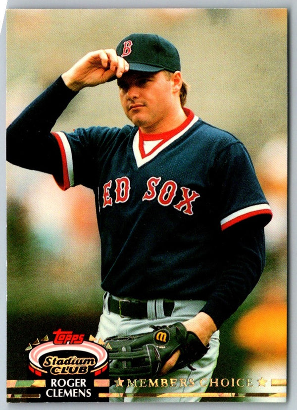 1992 Stadium Club Roger Clemens #593