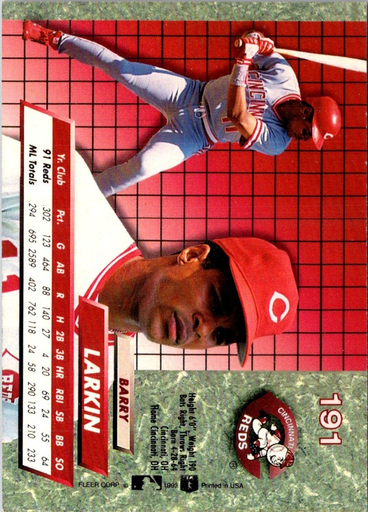 1992 Ultra Barry Larkin