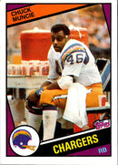 1984 Topps Chuck Muncie