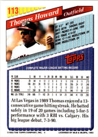 1993 Score Thomas Howard #426