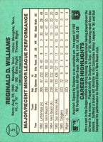 1986 Donruss The Rookies Reggie Williams #5