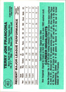 1984 Donruss Terry Francona