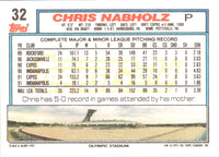 1992 Topps Chris Nabholz #32