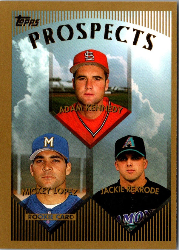 1999 Topps Adam Kennedy/Mickey Lopez/Jackie Rexrode #433 Rookie