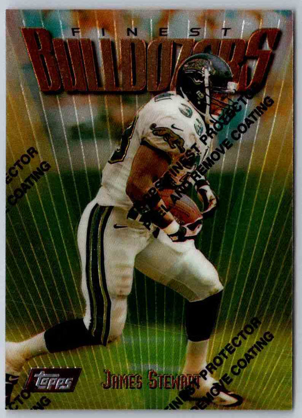 1997 Topps Finest Football James Stewart #34