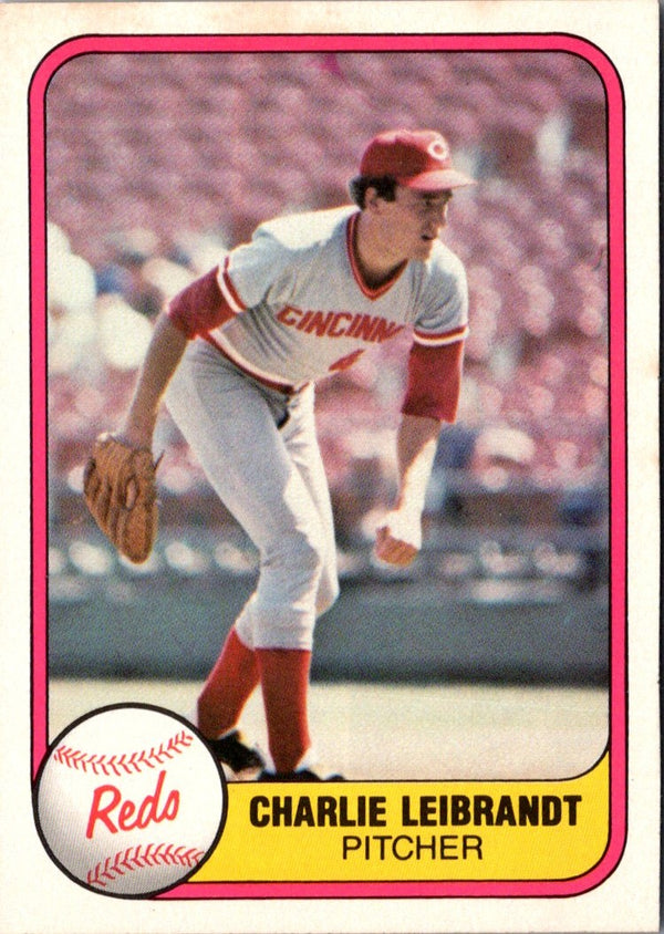 1981 Fleer Charlie Leibrandt #208 Rookie