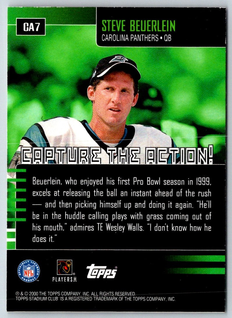 2000 Stadium Club Capture the Action Steve Beuerlein