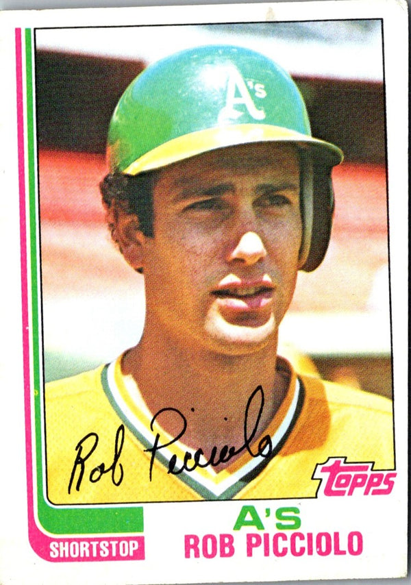 1982 Topps Rob Picciolo #293