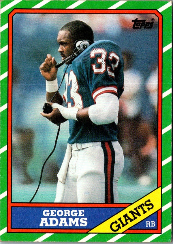 1986 Topps George Adams #140 Rookie NM+