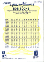 1990 Fleer Award Winners Bob Boone #5