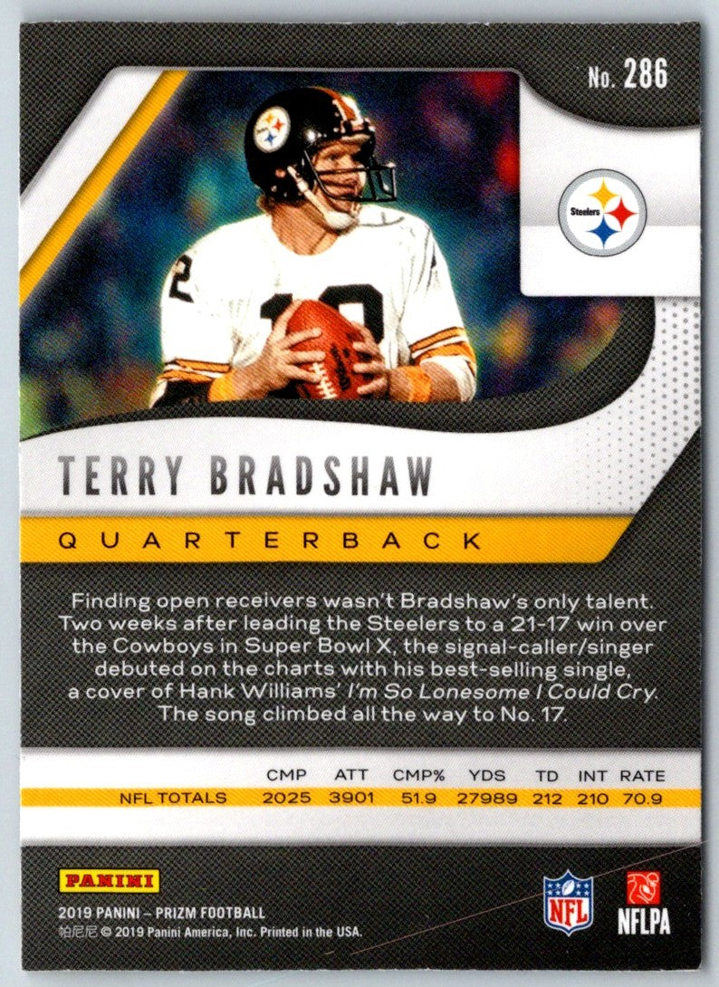 2019 Panini Prizm Terry Bradshaw