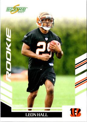 2007 Score Leon Hall #338 Rookie