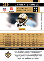 2011 Score Darren Sproles #239