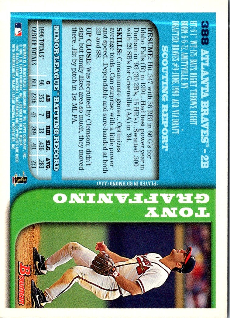 1997 Bowman Tony Graffanino