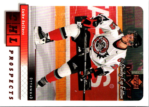 1999 Upper Deck MVP Stanley Cup Luke Sellars #206 Rookie