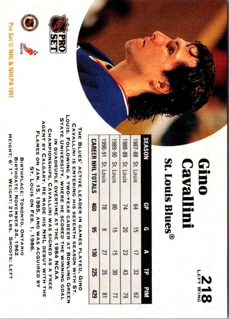 1991 Pro Set French Gino Cavallini