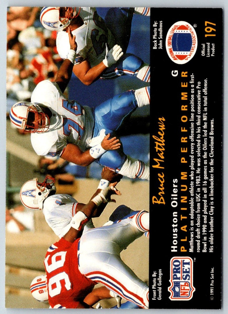 1991 Pro Set Bruce Matthews