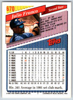 1993 Topps Julio Franco #670