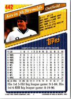 1993 Topps Kevin McReynolds #442