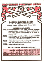 1981 Donruss Rodney Scott #209