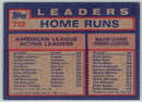 1984 Topps AL Active Career Home Run Leaders - Reggie Jackson/Graig Nettles/Greg Luzinski ACL