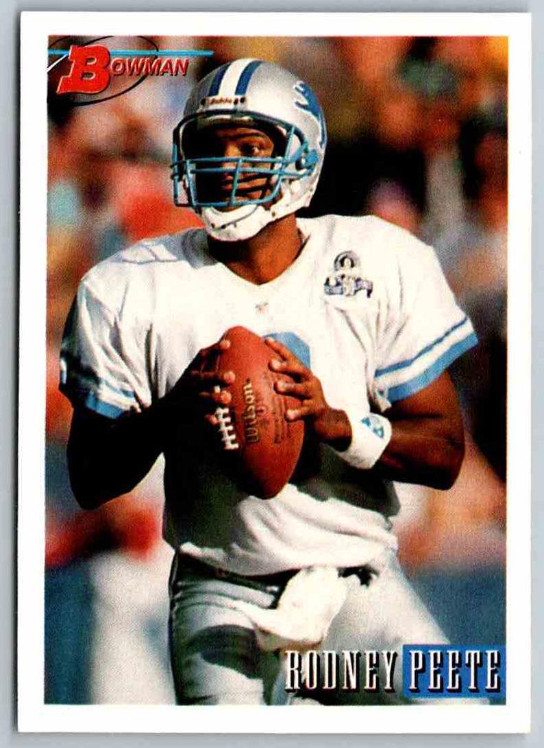 1993 Bowman Football Rodney Peete