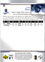 2007 Upper Deck Jose Diaz #20