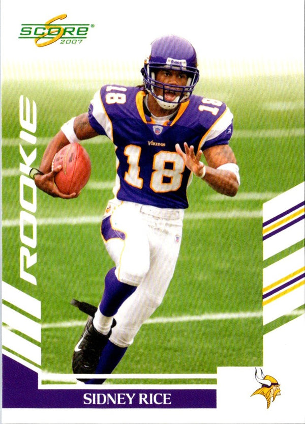 2007 Score Sidney Rice #339 Rookie