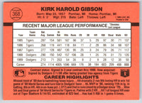 1990 Donruss Kirk Gibson #368