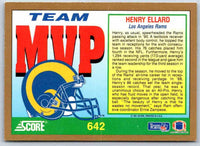 1991 Score Henry Ellard #642