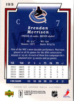 2006 Upper Deck Victory Brendan Morrison #193