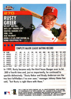 2000 Topps Rusty Greer #270