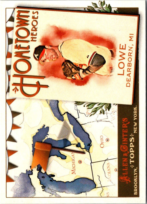 2011 Topps Allen & Ginter Hometown Heroes Derek Lowe #HH66