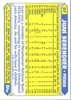 1987 Topps Traded Juan Berenguer #5T